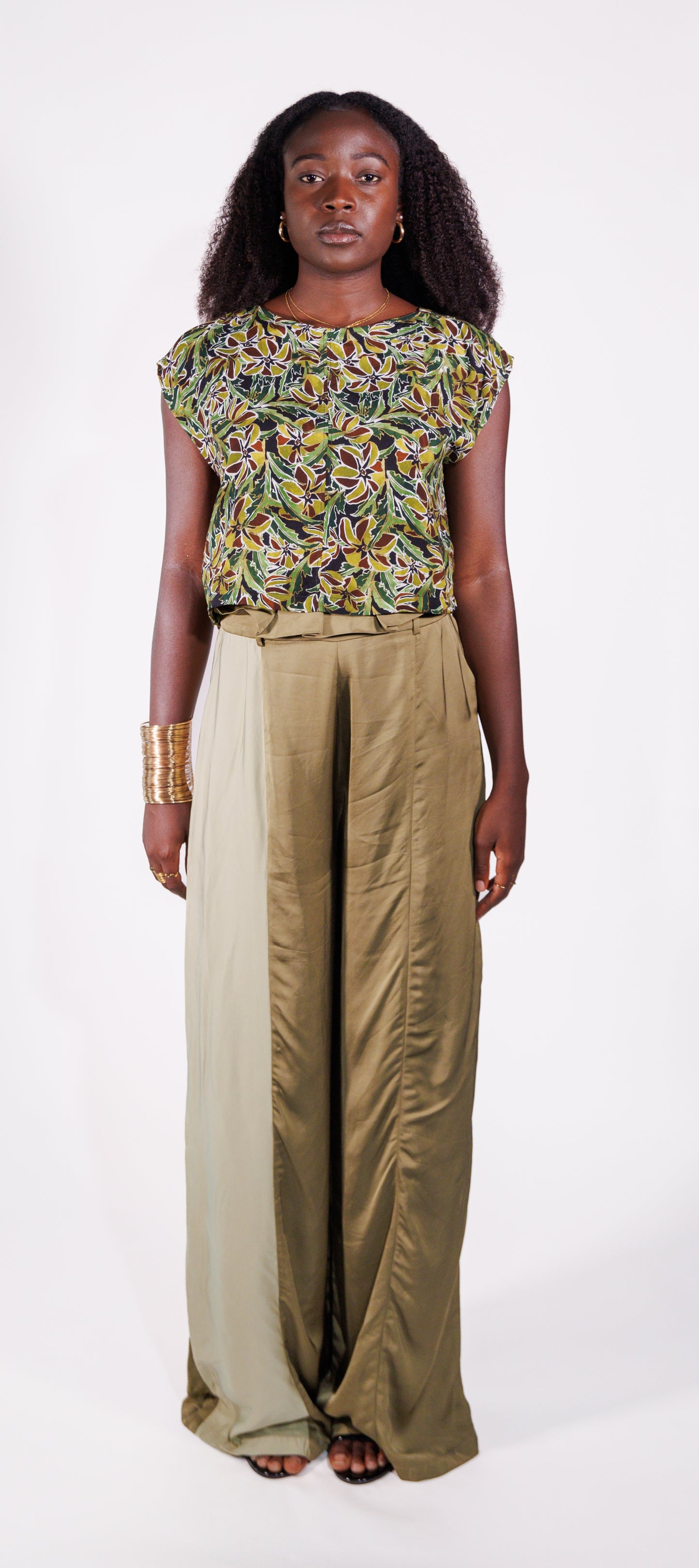 Mymitto - Abena Wide-Leg Silk Pants