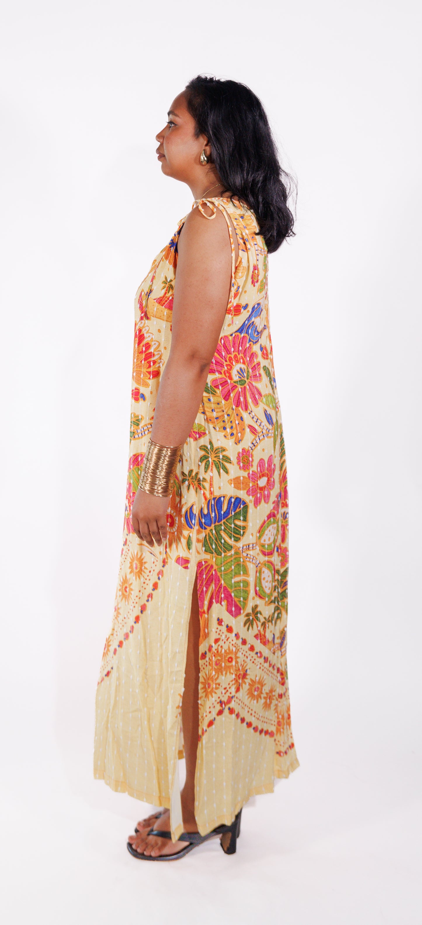 Mymitoo- Voninkazo Dress Crepe Cotton Maxi Dress