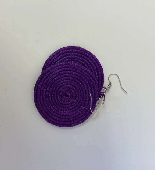 Hand Woven Round Earrings