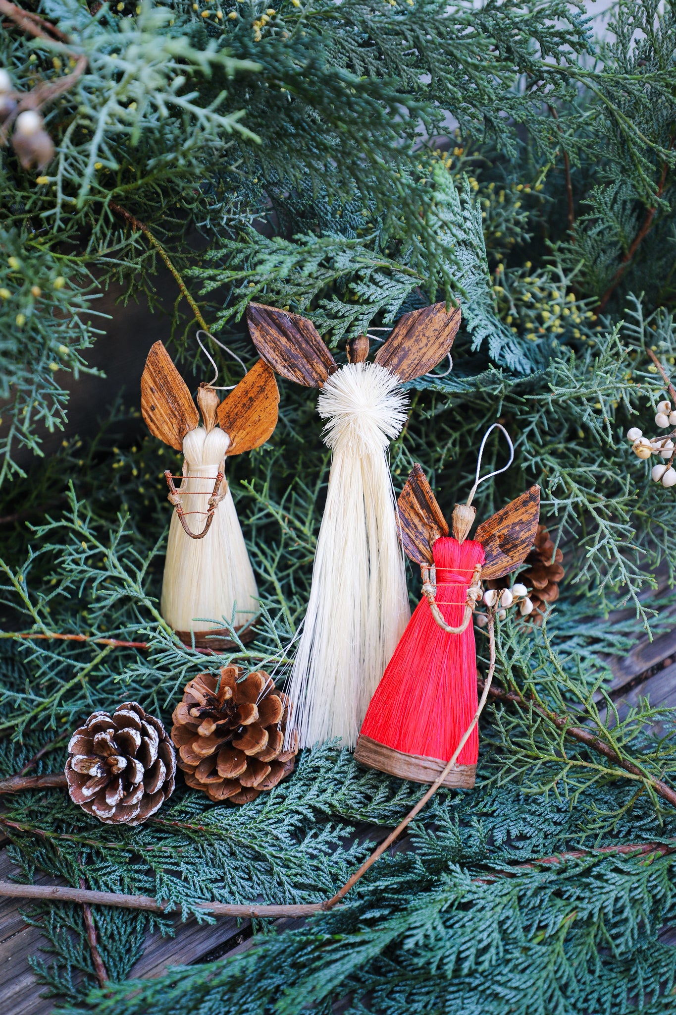 Holiday Ornament Sisal Angel