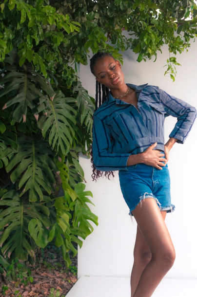 Fugu Crop Jacket - Cloud