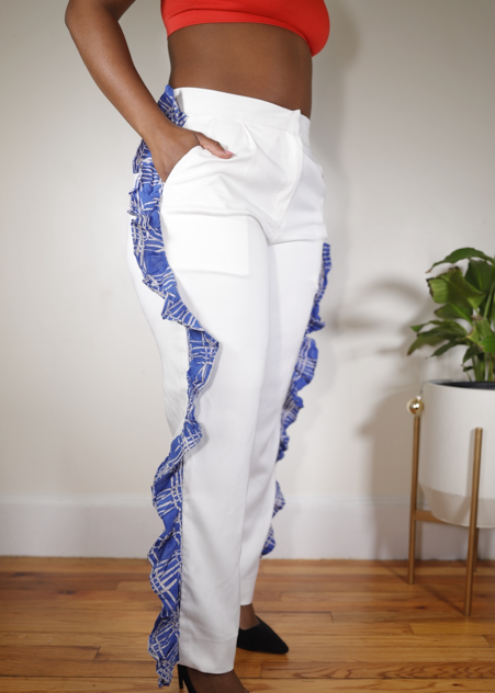 Denike Adire Frill Pant