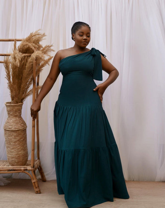 Olivia One Shoulder Maxi Dress