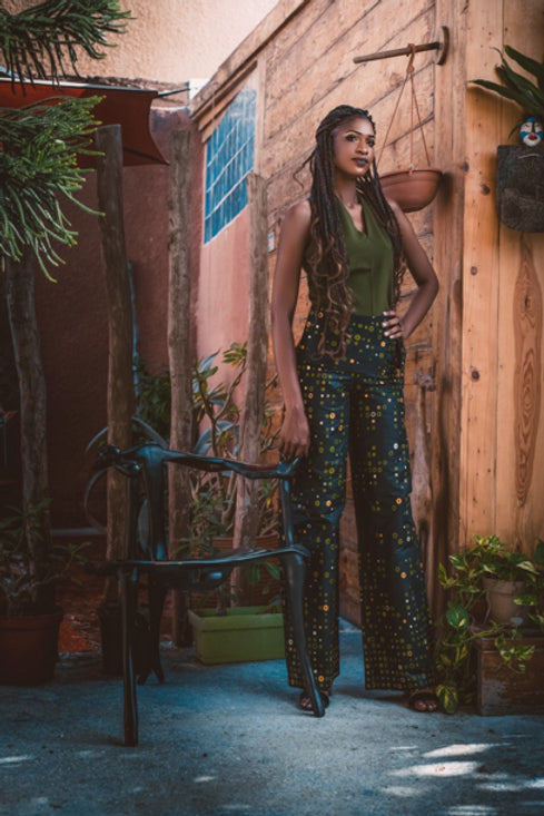 Akiyo Pants (Khaki Motifs)