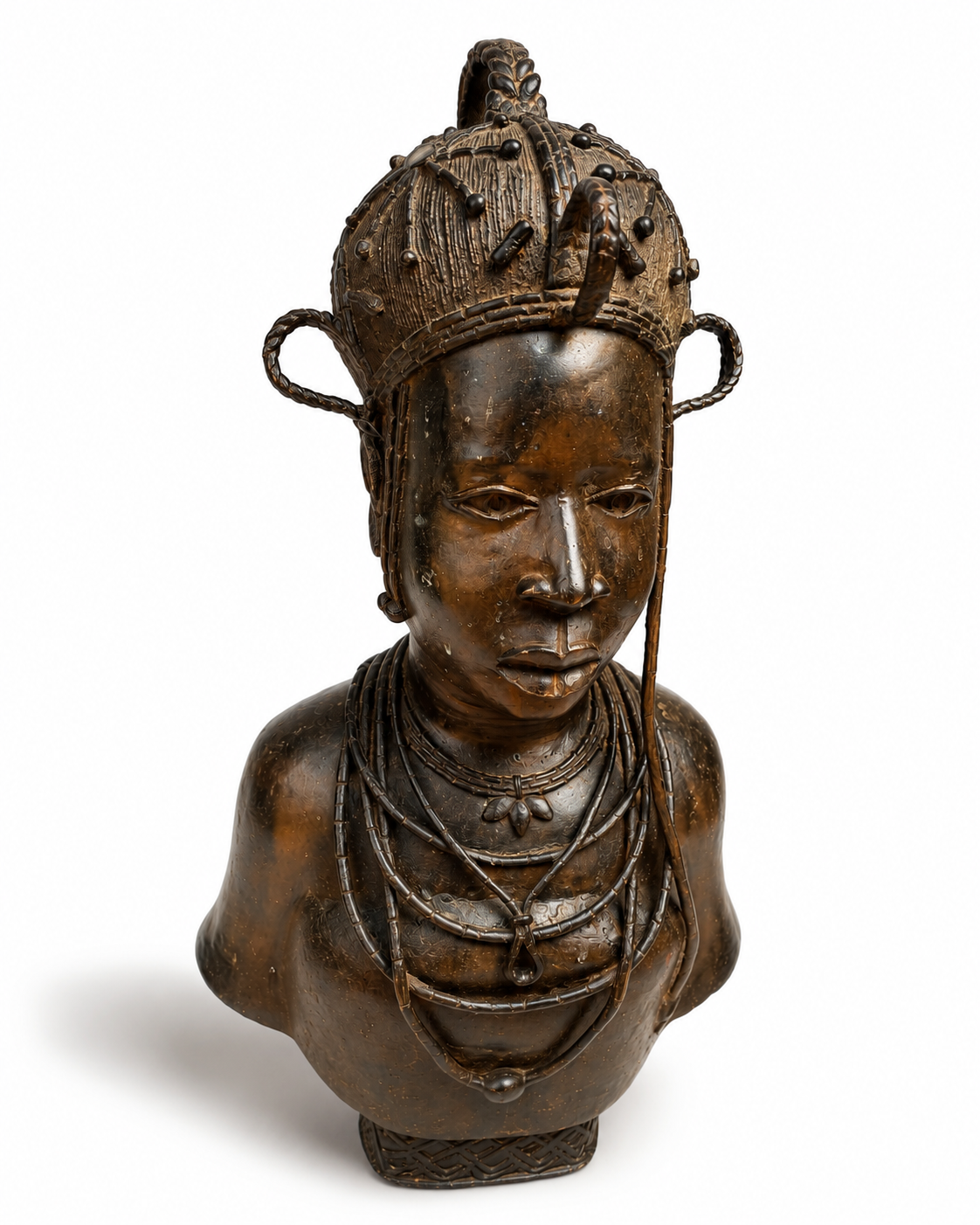 Benin-Inspired Royal Bust Sculpture
