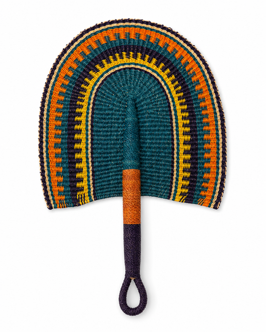 Handwoven Bolga hand fans