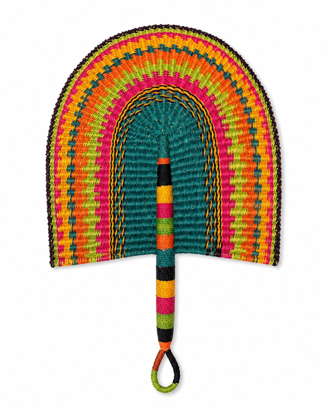 Handwoven Bolga hand fans