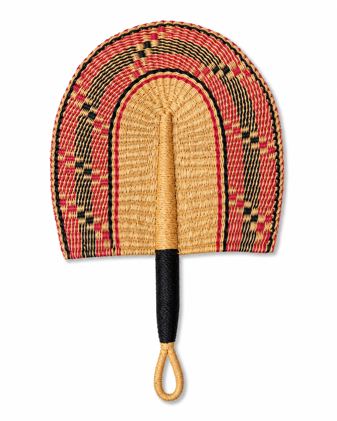 Handwoven Bolga hand fans