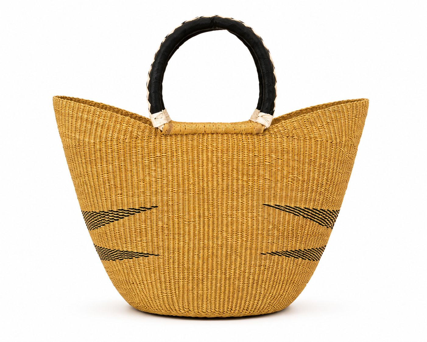Sahara Luxe Tote | Handwoven Ghana Basket Tote