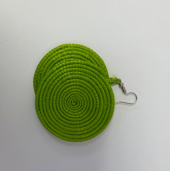 Hand Woven Round Earrings