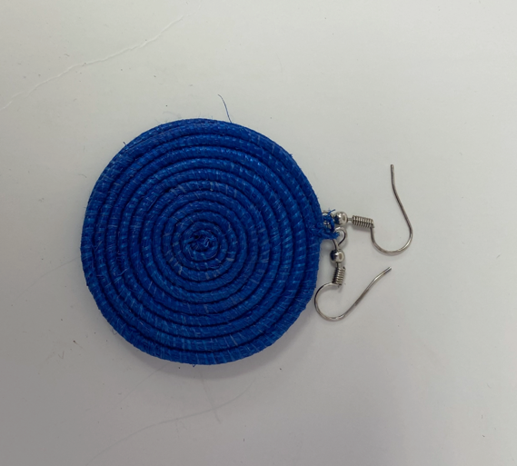 Hand Woven Round Earrings