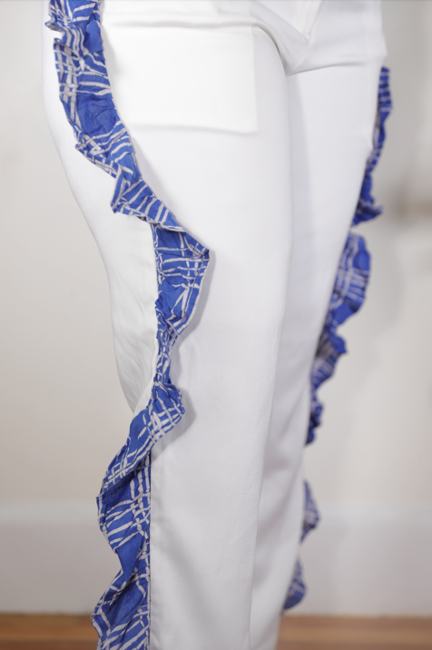 Denike Adire Frill Pant