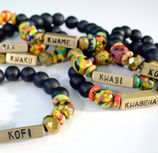 African Day Name Bracelets - Male