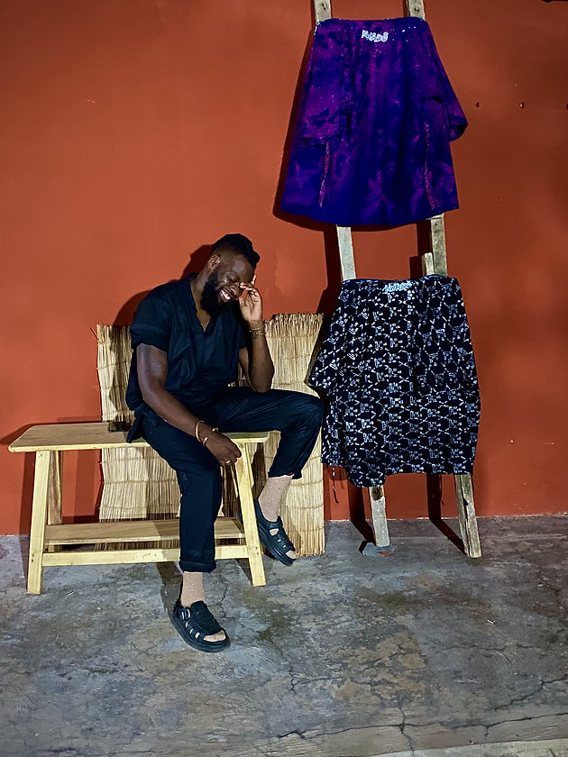 Kwabo Wax & Mud Cloath Kimono